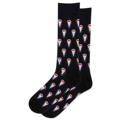Hot Sox Men's Fun Conversation Starter Crew Socks-1 Pair Pack-Cool Funny Pop Culture Gifts