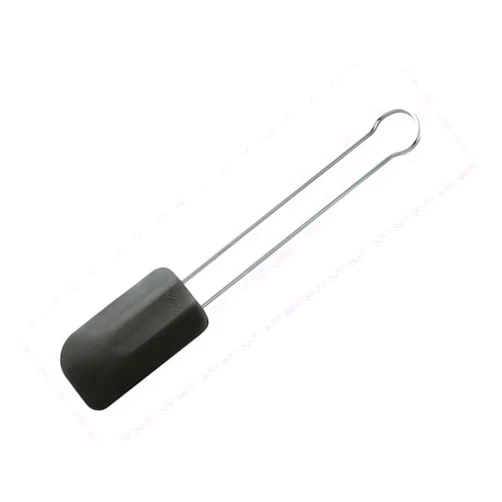 Rösle Stainless Steel & Silicone Flexible Spatula, 10-Inch, Black