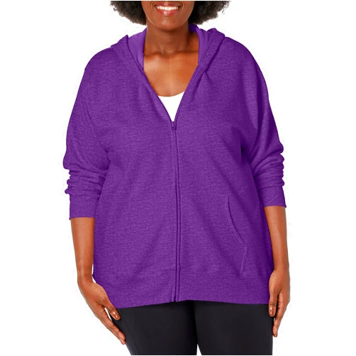 Just My Size Women's Ecosmart Fullzip Fleece Hoodie