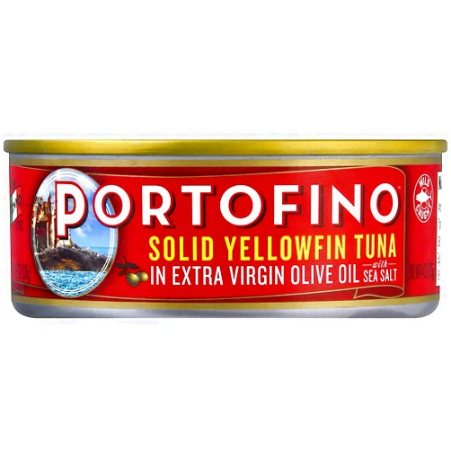Portofino Solid Yellowfin Tuna In Extra Virgin Olive Oil - 4.5oz Can (Pack of 12)