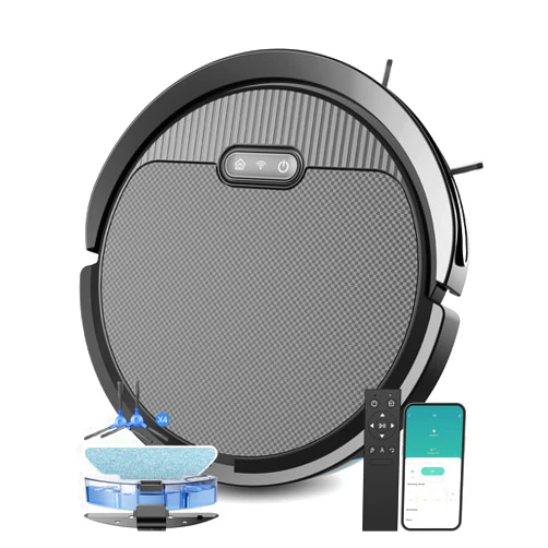 Pureatic V3 3 in 1 Robot Vacuum and Mop with 5000Pa Suction Power, Works with 2.4GWifi/ Alexa/App/, Self-Charging Vacuum Cleaner, Tangle-Free, Ideal for Pet Hair,Carpet and Hard Floor