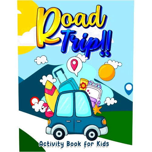 ABIDO BOOK Travel Coloring & Activity Book for Kids: Road trip Activity Book for Car Trips and Air Travel : Perfect For Road Trips And Family Vacation, Airplane Activities, & Beyond!