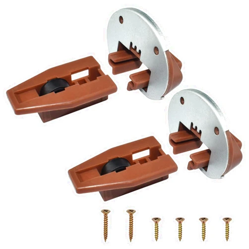 Aifeier ET Drawer Guide Kit Compatible with Kenlin Rite-Trak II Model #168 Replacement kit with Metal Backing and Roller for Most Furniture Manufacturers Hardware and Installation Tools, 2 Sets