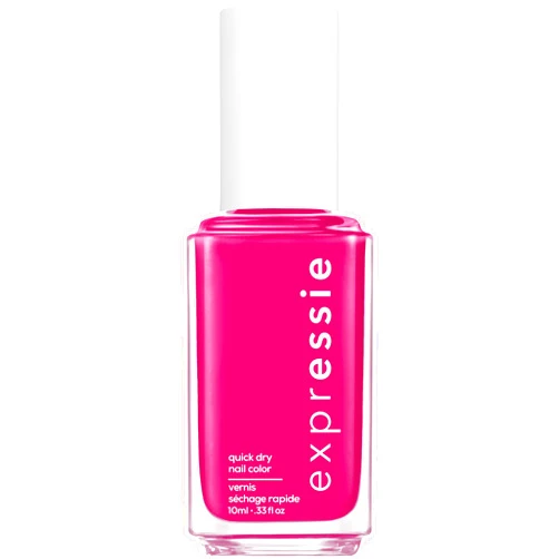 essie expressie quick dry nail polish, vegan, power moves, pink, power moves, 0.33 fl oz