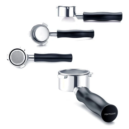 Normcore 54mm Bottomless Portafilter | Bottomless Naked Portafilter | Filter Basket Included | Fits Breville Barista Express and 54mm Breville Machines, Black
