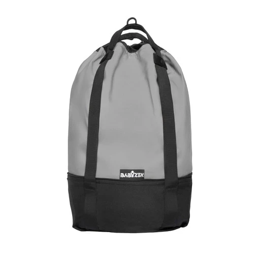 Babyzen YOYO Bag, Grey - Provides Additional, Sturdy Storage on the YOYO2 Stroller - Includes Wheel Base & Hooks