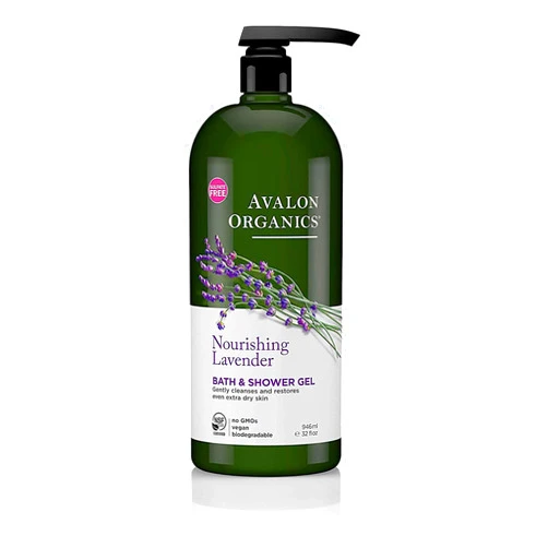 Avalon Organics Bath & Shower Gel, Nourishing Lavender, 32 Oz