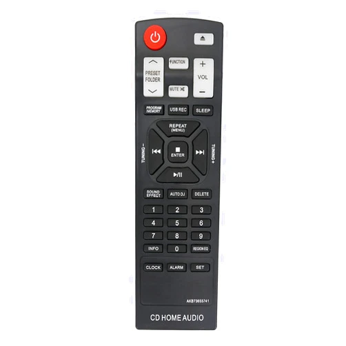 ZdalaMit AKB73655741 Replace Remote Control Applicable for LG CM4550 CMS4550F CMS4550W CM4350 CMS4350F CD Home Audio Mini Hi-Fi System AKB73655745