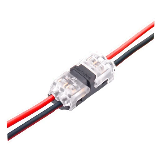 Brightfour Low Voltage Wire Connectors, Brightfour 12 Pack Quick Solderless Wire Splice Connector, 2 Way Automotive , Reliable Connection Small Wire Connectors I Type 2 Pins, Fits 20-24 AWG