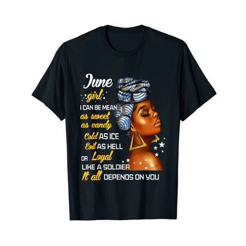 Gemini Cancer June Birthday Tshirt Birthday Gift June Girl Gemini Cancer Zodiac Women T-Shirt