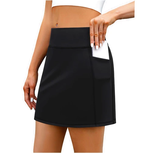 LouKeith Tennis Skirt with Shorts High Waisted Golf Skirts Dressy Casual Workout Athletic Skorts for Women with 4 Pockets