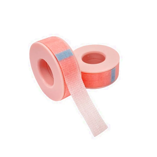 B09GRPMGXY The Lash Co. Silicone Gel Tape for Lash Extensions ONE ROLL (Perfect for Tape Back Method, sensitive, gentle, easy to remove!) (Peach Pink)