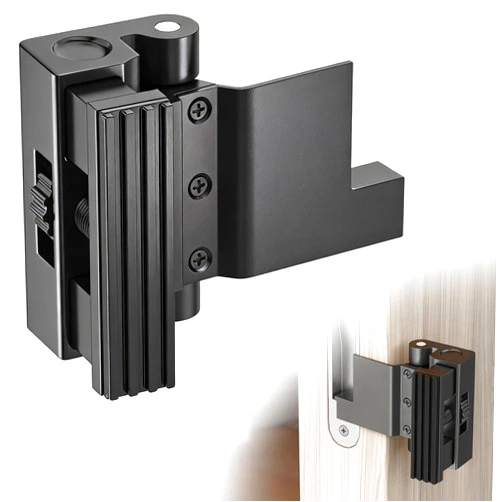 Hareon Portable Door Lock, Door Reinforcement Lock, Portable Door Lock for Travel - No Drilling, Interior Doors for Apartments, Hotels, bedrooms
