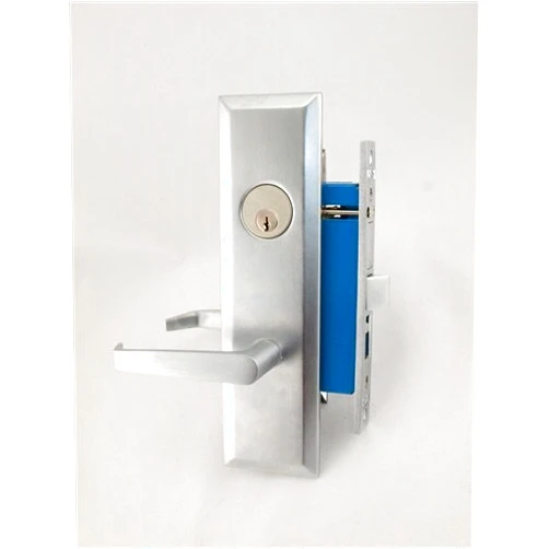 Maxtech America Apartment/Office Heavy Duty Mortise Entrance Lever Lockset Satin Chrome Finish Right Hand (Left Hand)