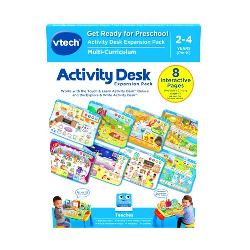 VTech Touch and Learn Activity Desk Deluxe Expansion Pack - Get Ready for Preschool (Packaging May Vary)