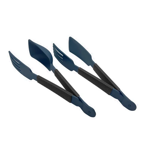 Kuhn Rikon Tong Tools 4 Piece Set, Black