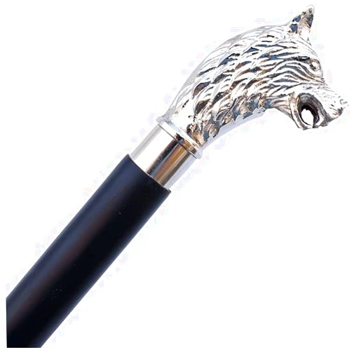 Generic Brass Walking Cane Wooden Walking Stick for Men and Women, Fancy Walking Canes, Victorian Design Silver Black Costume Cane, Halloween Canes Unique Visit The FYNJREX Store Gift by Antique Handy Craft