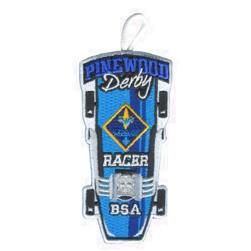 ClassB Pinewood Derby Racer Patch - Retro - Fully Embroidered - ClassB