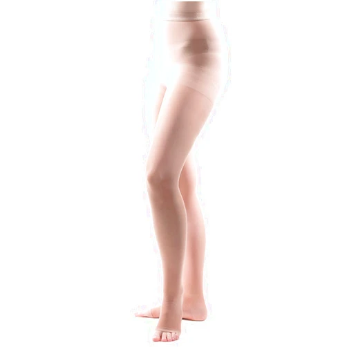 Allegro Compression Hosiery Allegro 20-30 mmHg Essential 32 Sheer Support Compression Pantyhose - Women's Compression Hose with Open Toe for Support
