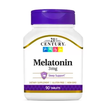 21st Century Melatonin 3 mg Tablets, 90 Count