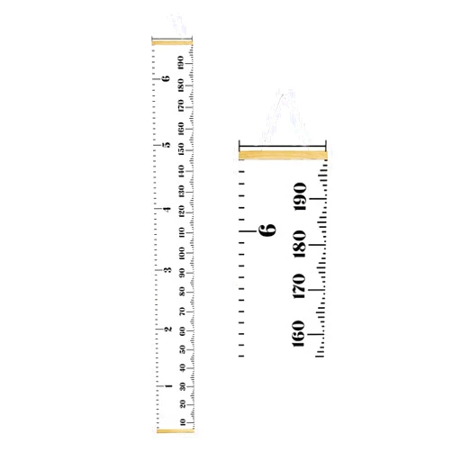 PandaEar Baby Height Growth Chart Ruler| Kids Boys Girls | Removable Wall Decor Measurement 79