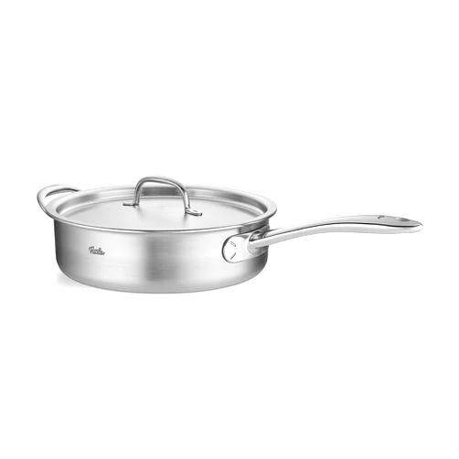Fissler M5 Pro-Ply 5-ply Stainless Steel Sauté Pan with Metal Lid, 5 Quart