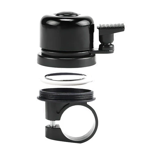 HUIRUSO Airtag Bike Mount, Bicycle Bell, Anti Theft Bike Bells for Adults, Bike Horn with Hidden GPS Tracker Case, Aluminum Alloy Bike Accessories Bell for Mountain Bike, Cycling