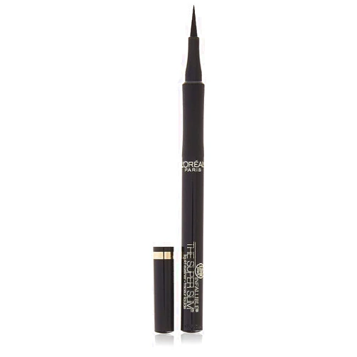 L’Oréal Paris L'Oreal Paris Makeup Infallible Super Slim Long-Lasting Liquid Eyeliner, Ultra-Fine Felt Tip, Quick Drying Formula, Glides on Smoothly, Black, Pack of 1