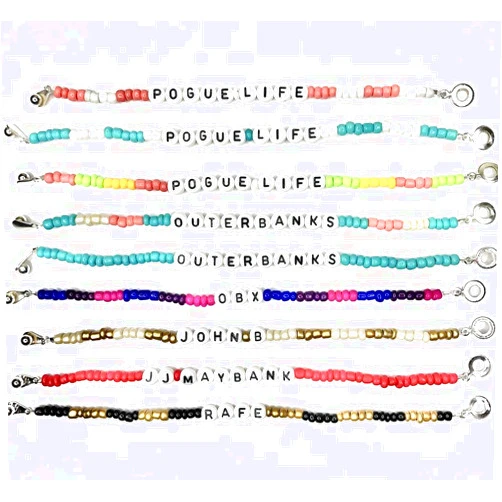 Sugar Berry Beauty OUTER BANKS Bracelet *CUTE* Seed Beads - OBX - Select Size & Choose your favorite! OuterBanks Inspired Bracelets or Anklet - Pogue Life (6
