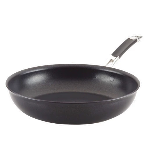 Anolon 87538 Smart Stack Hard Anodized Nonstick Frying Pan / Fry Pan / Hard Anodized Skillet - 12 Inch, Black