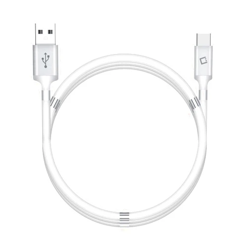 Works by Cellet USB-C Magnetic Charging Cable Works for Xiaomi Redmi 9 Power with Type C, Absorption Retractable Faster Nano Data Cord Cable (White 3.3ft/1Meter)