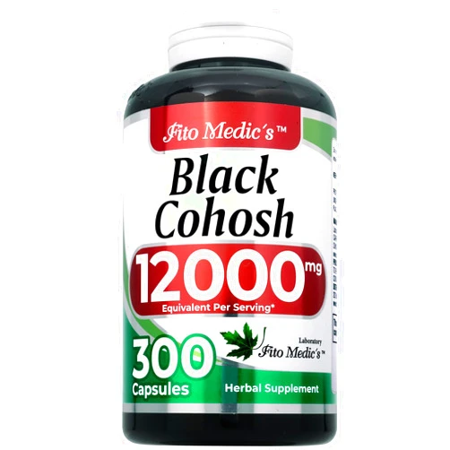 FITO MEDIC'S Lab | black cohosh |300 Capsules |12000 mg| black cohosh root | black cohosh capsules | concentrate extract | black cohosh supplements women | Ultra high Absorption.