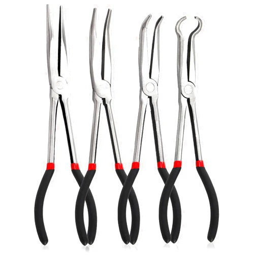 ZOOFOX 4 Pieces Long Needle Nose Pliers Set, 11