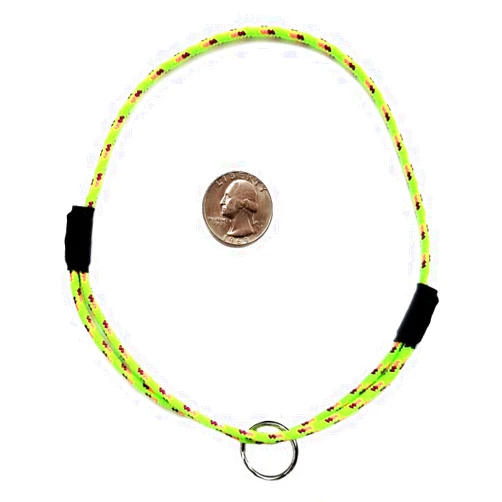 Usnyabni National Leash Mountain Rope Dog ID Collar- Spring Green- Medium (14