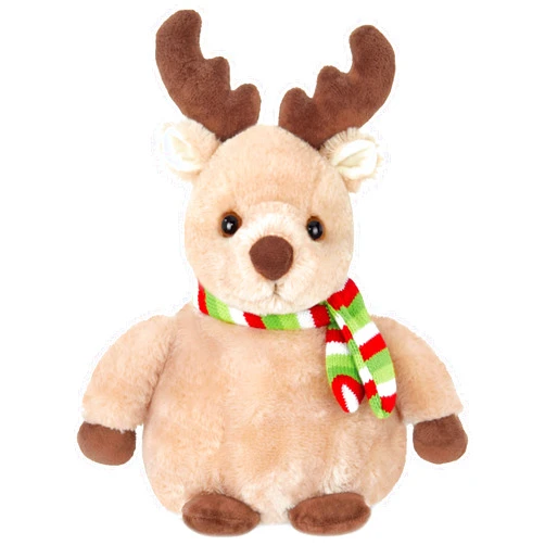 Bearington Collection Bearington Big Bucky Reindeer Stuffed Animal, 11.5 Inch Christmas Plush Gifts for Kids, for Ages 3-14