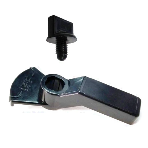 ATIE Never Lube Valve Handle R0487200/7433 and Knob 4603/R0486900 Replacement Kit Fits Zodiac Jandy 2-Port/3-Port NeverLube Valve Black/Gray Handles 4733, R0487200, 1301+