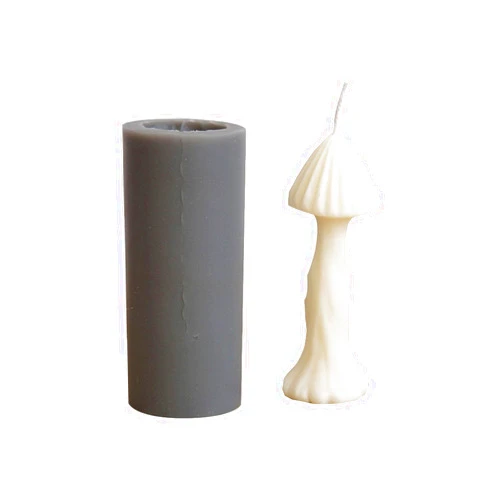 Chenfly Silicone Candle Molds for Candle Making, 3D Mushroom-Shape Mould, DIY Handmade Craft Candle Making Mould, for Making Aromatherapy Beeswax Candle Soap Decorating Tool