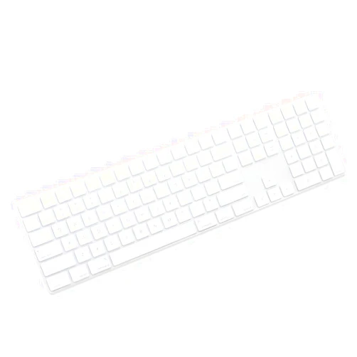 Masino Silicone Keyboard Cover for Apple Magic Keyboard with Numeric Keypad MQ052LL/A (A1843) US Layout Ultra Thin Protector Skin (for Magic Keyboard (MQ052LL/A), Transparent)