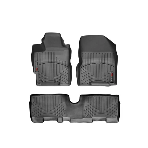 WeatherTech Custom Fit FloorLiners for xD, Yaris - 1st & 2nd Row (44227-1-3), Black
