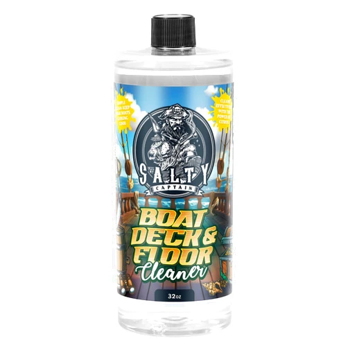 SALTY CAPTAIN EST - 2019 Salty Captain Boat Deck Cleaner – Oxidation Remover for Boat Floors & Surfaces – Restores Shine & Removes Grime – Boat Cleaner Safe for Wood, Fiberglass & Vinyl