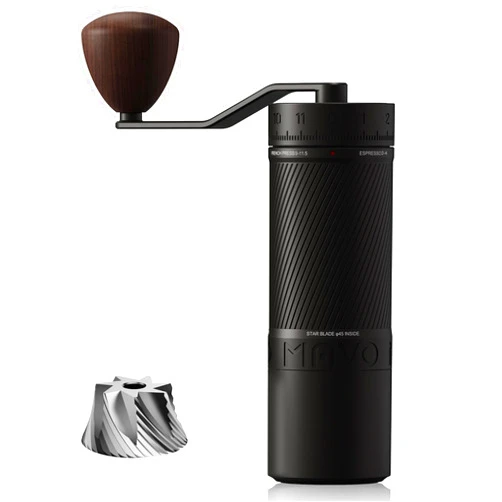 MAVOCOFFEE Phantox Pro Manual Coffee Grinder, 45mm Stainless Steel Conical Burr with Capacity 30g - Numerical External Adjustable Setting,All-Round Hand Grinder for French Press to Espresso