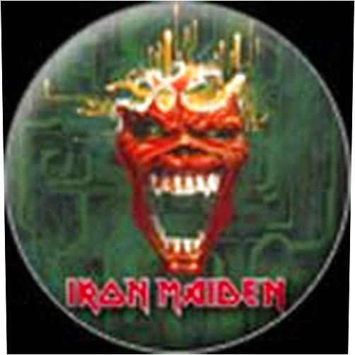 Lunch Money Iron Maiden Heavy Metal Music Button Badge Pin