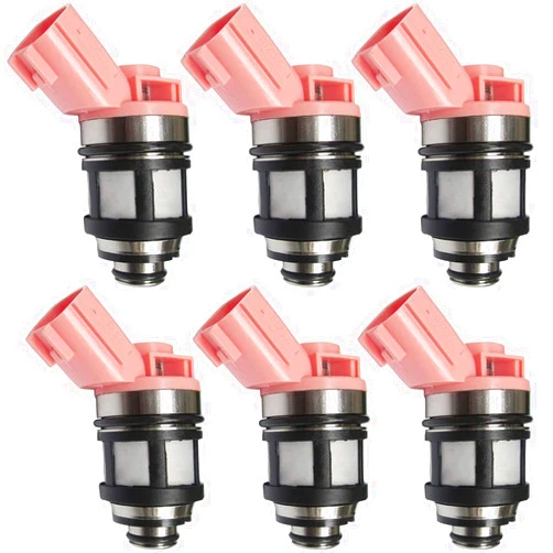 WELURE 842-18124, 166001800, 166001801 16600-9S200, 16600-88G10 6Pcs Fuel Injectors 16600-1B000 Fit for Infiniti QX4 LE 3.3L 1997-2001