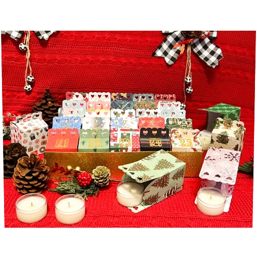 Huneybrand Advent Calendar - Handmade Christmas Candles