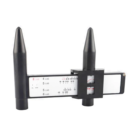 EZISOE Wheel PCD Gauge, Rim Bolt Pattern Measuring Tool, PCD Ruler, Lug Bolt Pattern Gauge for 4 5 6 8 Holes Sliding Caliper