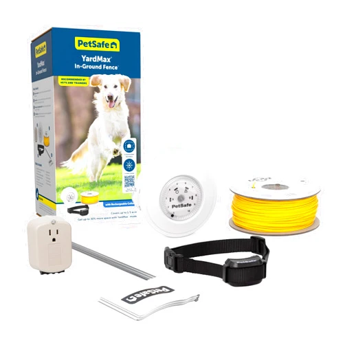 PetSafe YardMax Rechargeable In-Ground Pet Fence– 30% More Yard Space – Covers 1/3-Acre Yard – Expandable up to 10 Acres – for Pets 5 lbs. and Up – from The Parent Company of INVISIBLE FENCE Brand