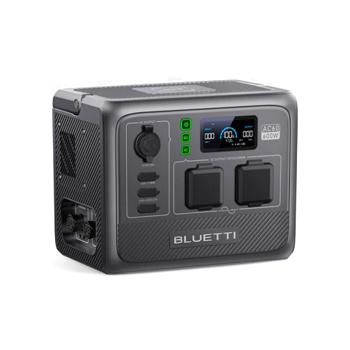 BLUETTI Portable Power Station AC60, 403Wh LiFePO4 Battery Backup w/ 2 600W (1200W Surge) AC Outlets, 1 Hour Fast Charge, Dustproof and Water Resistant Solar Generator for Camping, Trip, Power Outage