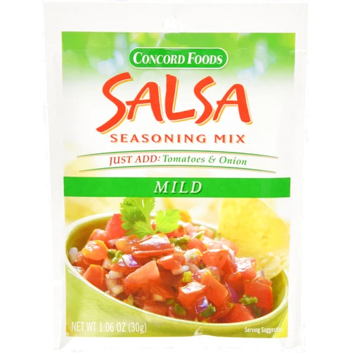 Concord Foods Mild Salsa Mix, 1.06-Ounce Pouches (VALUE Pack of 18 Pounces)