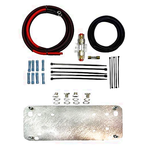 Kustom Cycle Parts Amplifier Mount kit fits Victory Cross Country and Magnum Wiring Kit and Amp Mounting Bracket Compatible with Rockford Fosgate PBR400X4D, PBR300X2 and PBR300X4