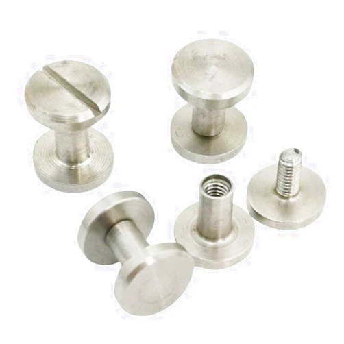 Towonder Stainless Steel Screw Belt buckel head Screw DIY Leather Craft Making Rusty Proof Metal Screw replacement for buckle 0.39x0.16x0.28inch